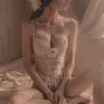Angela's Delicate Lace Bodysuit - Image 4